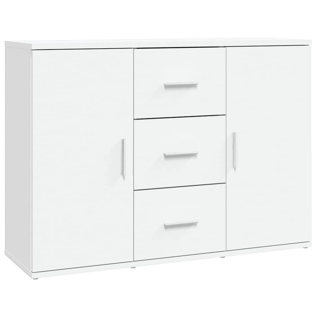 Sideboard White 91x29,5x65 cm Engineered Wood