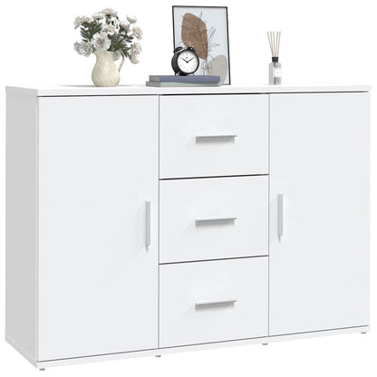 Sideboard White 91x29,5x65 cm Engineered Wood