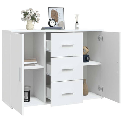 Sideboard White 91x29,5x65 cm Engineered Wood