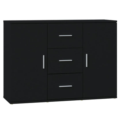 Sideboard Black 91x29.5x65 cm Engineered Wood