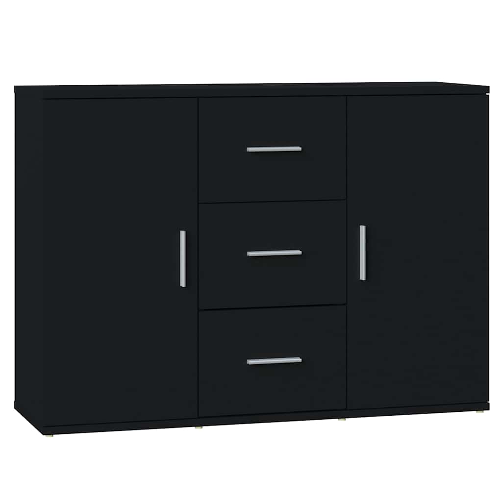 Sideboard Black 91x29,5x65 cm Engineered Wood