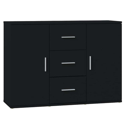 Sideboard Black 91x29,5x65 cm Engineered Wood