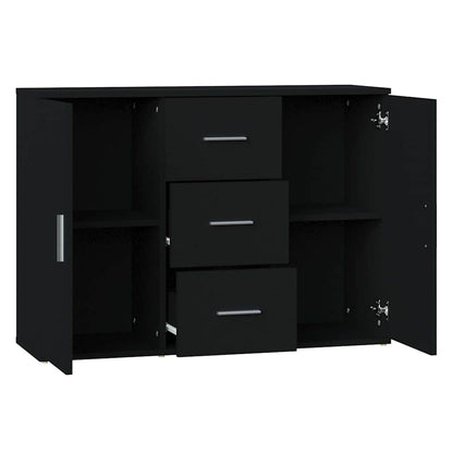 Sideboard Black 91x29,5x65 cm Engineered Wood