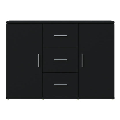 Sideboard Black 91x29.5x65 cm Engineered Wood