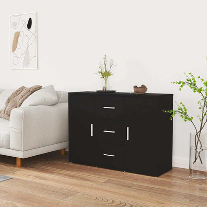 Sideboard Black 91x29,5x65 cm Engineered Wood