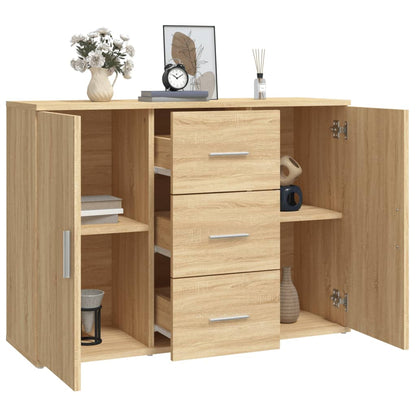 Sideboard Sonoma Oak 91x29.5x65 cm Engineered Wood