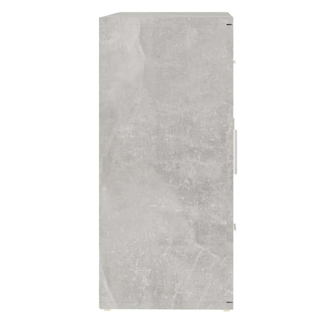 Sideboard Concrete Grey 91x29.5x65 cm Engineered Wood
