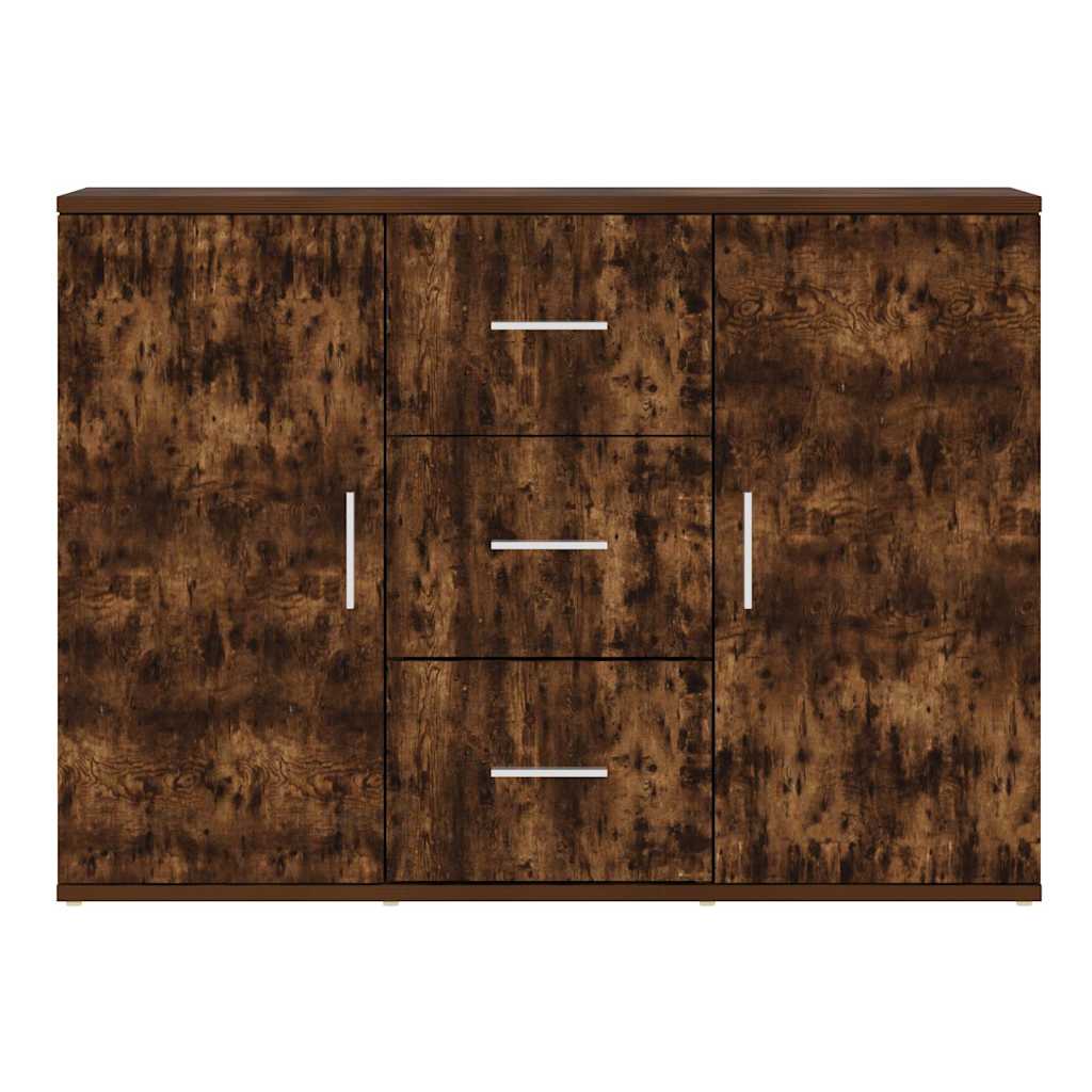 Sideboard Smoked Oak 91x29,5x65 cm Engineered Wood