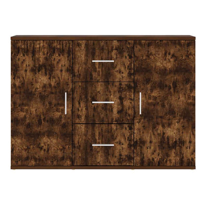 Sideboard Smoked Oak 91x29,5x65 cm Engineered Wood