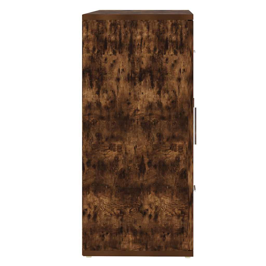 Sideboard Smoked Oak 91x29,5x65 cm Engineered Wood