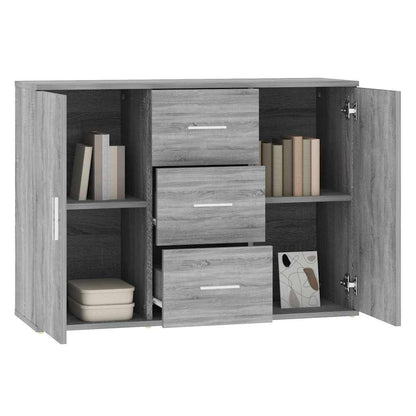 Sideboard Grey Sonoma 91x29,5x65 cm Engineered Wood