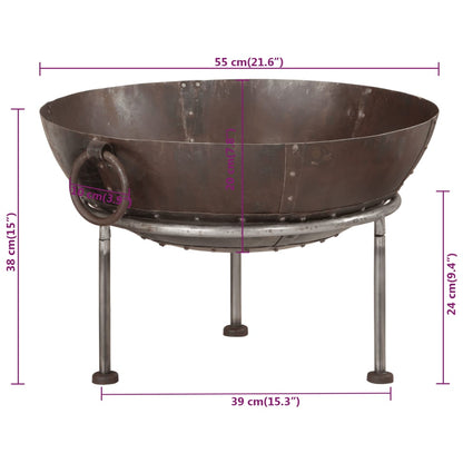 Fire Pit 55x55x38 cm Iron