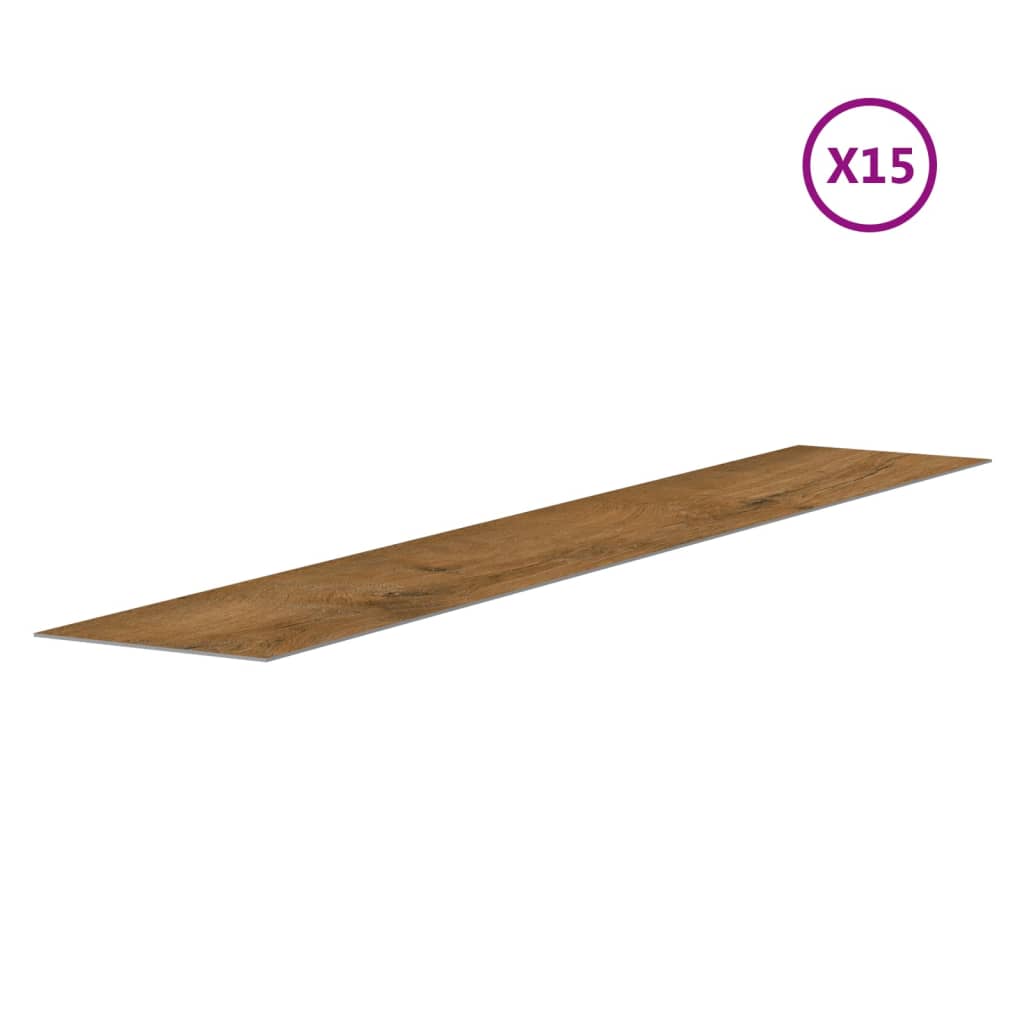 Wall Panels Wood Look Brown PVC 2.06 m²