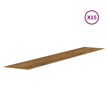 Wall Panels Wood Look Brown PVC 2.06 m²