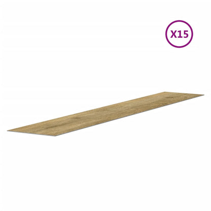 Wall Panels Wood Look Brown PVC 2,06 m²