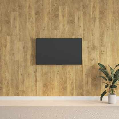 Wall Panels Wood Look Brown PVC 2,06 m²