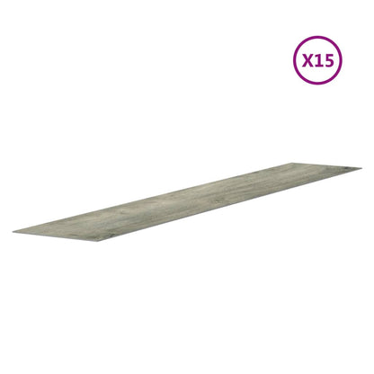 Wall Panels Wood Look Grey PVC 2.06 m²