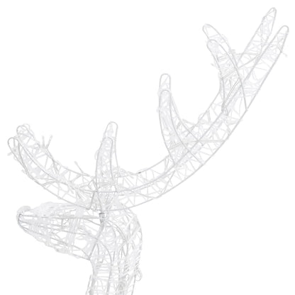 Acrylic Reindeer Christmas Decorations 2 pcs 120 cm Cold White