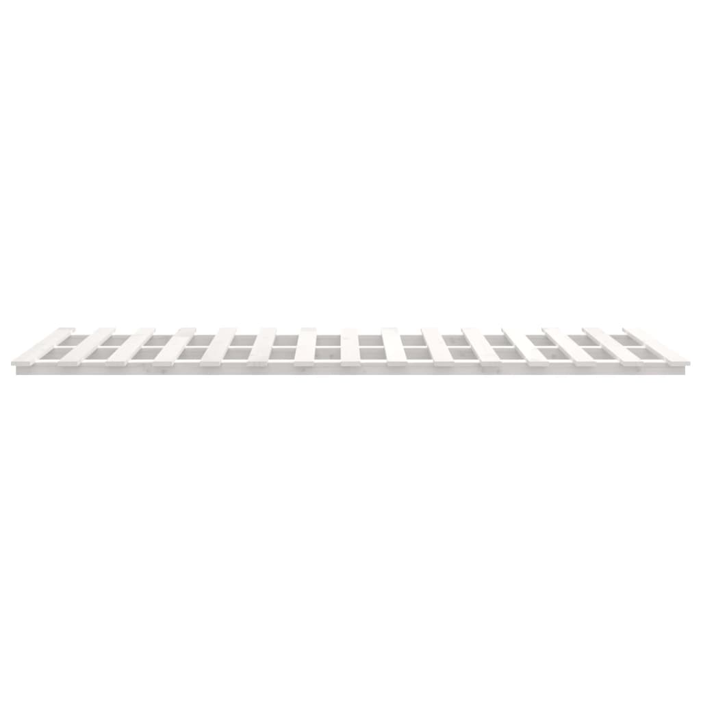 Bed Frame without Mattress White 100x200 cm Solid Wood Pine