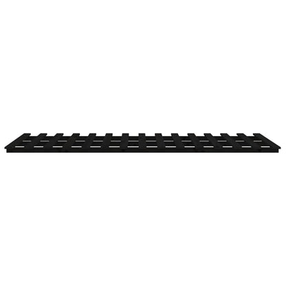 Bed Frame without Mattress Black 100x200 cm Solid Wood Pine