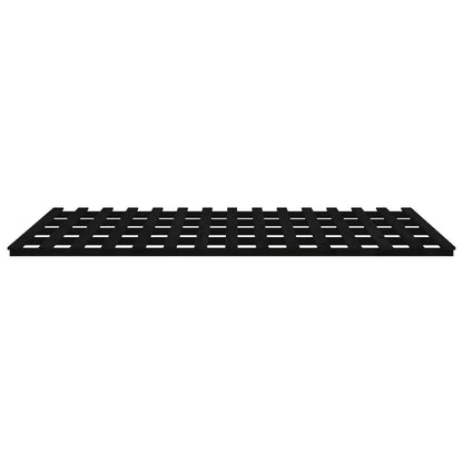 Bed Frame without Mattress Black 200x200 cm Solid Wood Pine