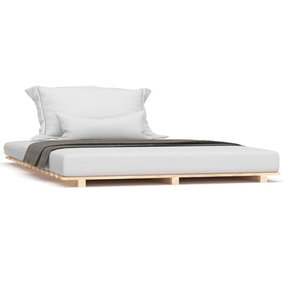 Bed Frame without Mattress 120x200 cm Solid Wood Pine