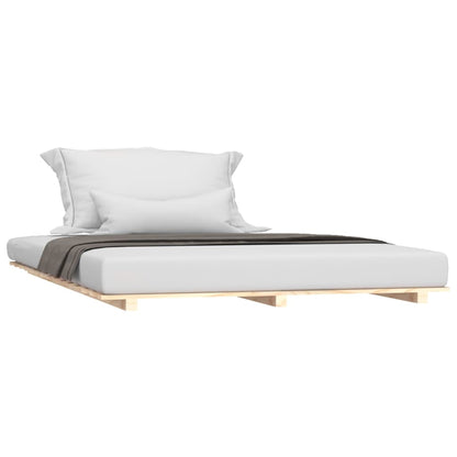 Bed Frame without Mattress 120x200 cm Solid Wood Pine