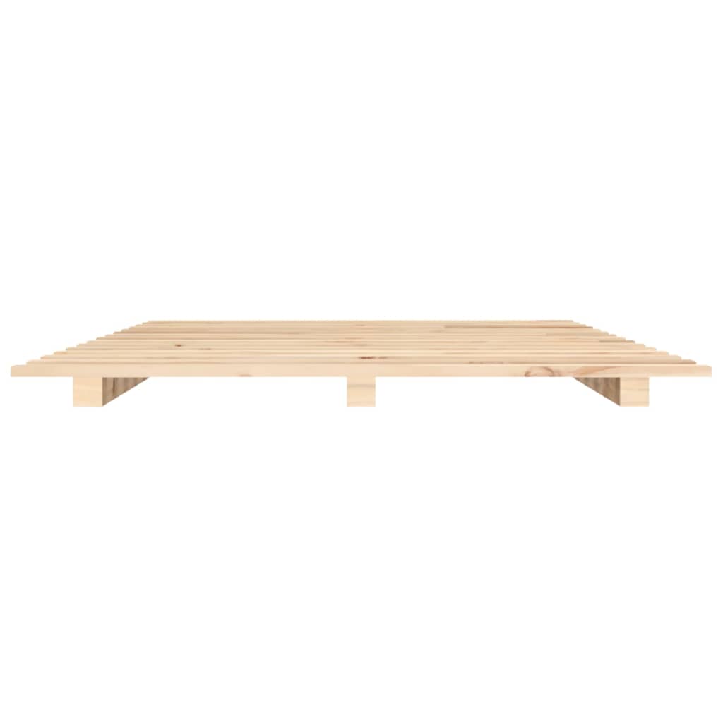 Bed Frame without Mattress 120x200 cm Solid Wood Pine