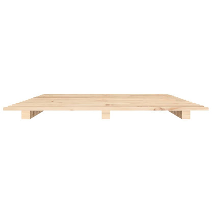 Bed Frame without Mattress 120x200 cm Solid Wood Pine