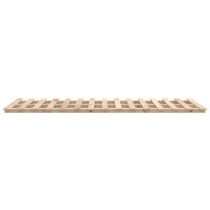 Bed Frame without Mattress 120x200 cm Solid Wood Pine