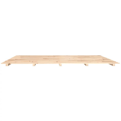 Bed Frame without Mattress 160x200 cm Solid Wood Pine
