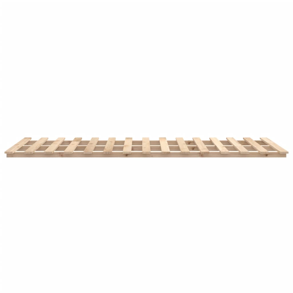 Bed Frame without Mattress 140x190 cm Solid Wood Pine