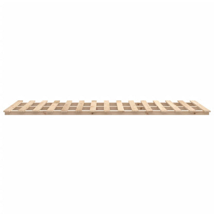 Bed Frame without Mattress 140x190 cm Solid Wood Pine