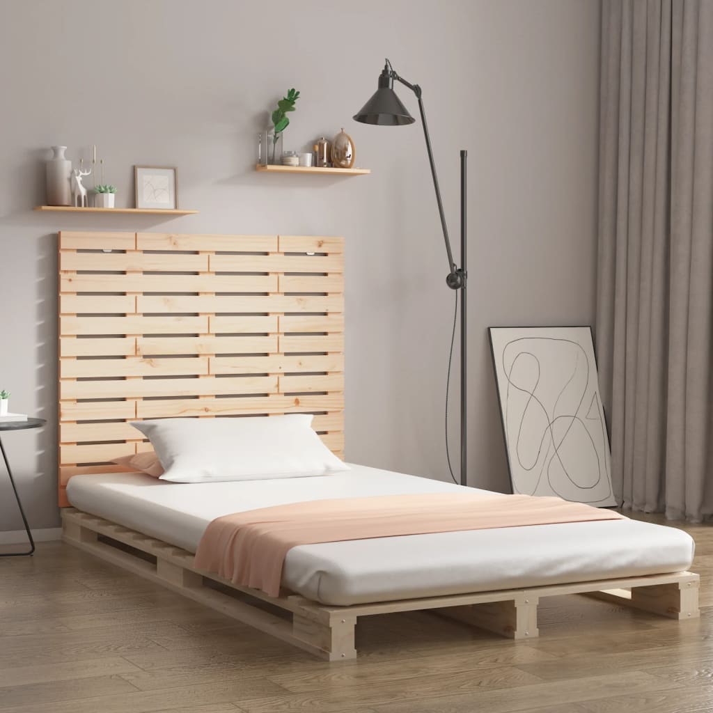 Wall Headboard 106x3x91.5 cm Solid Wood Pine