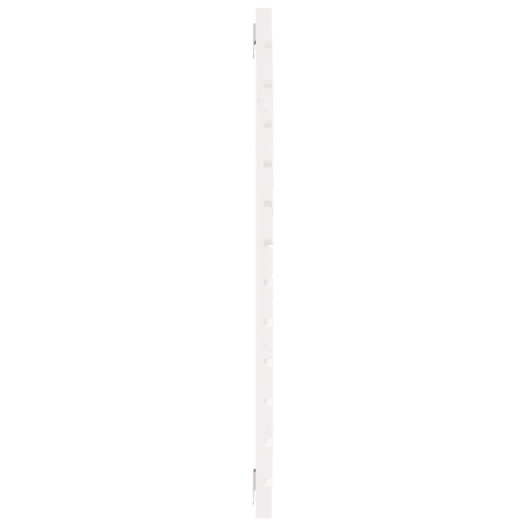 Wall Headboard White 106x3x91.5 cm Solid Wood Pine