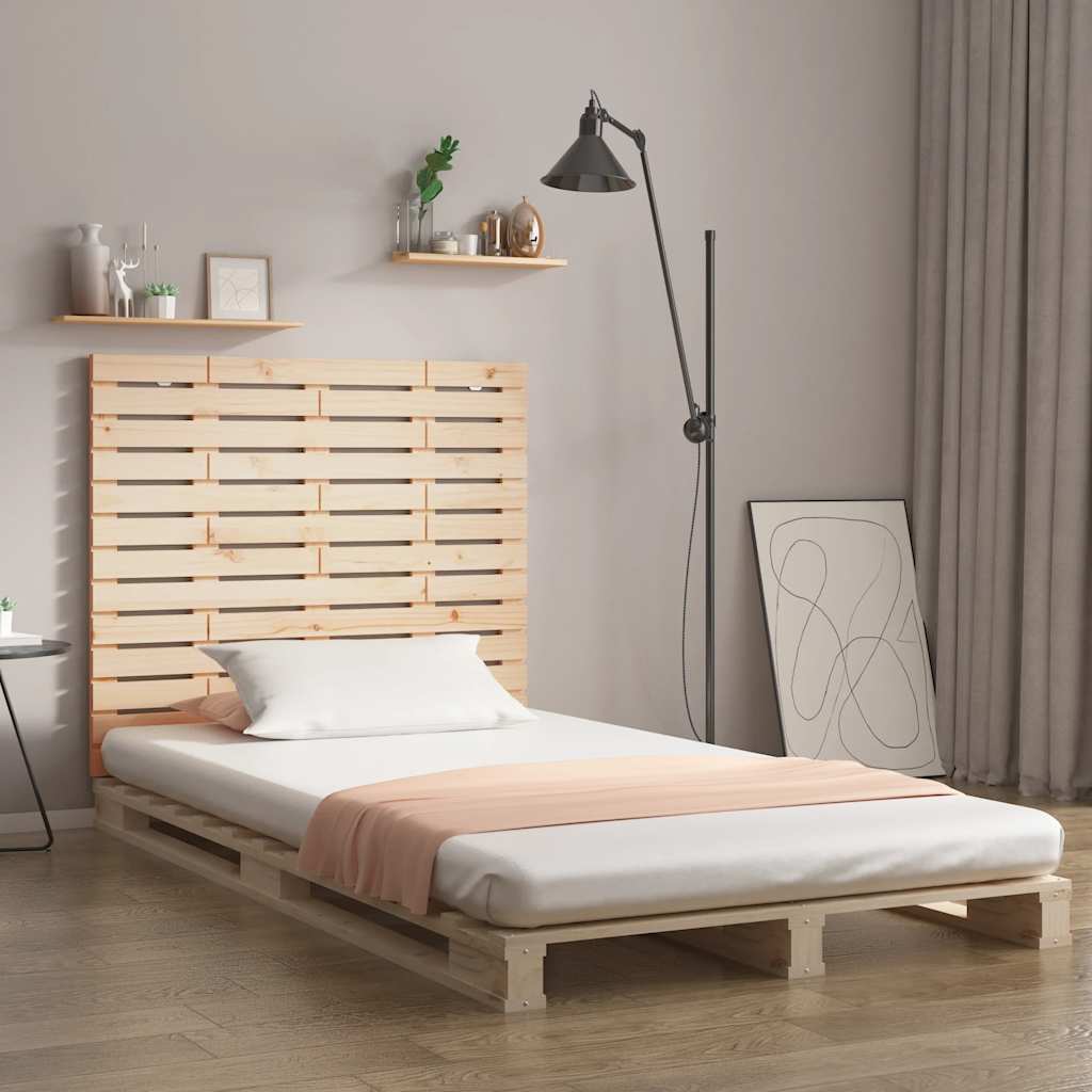 Wall Headboard 126x3x91.5 cm Solid Wood Pine