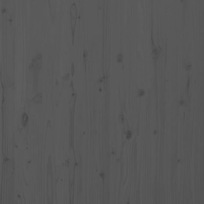 Wall Headboard Grey 126x3x91.5 cm Solid Wood Pine