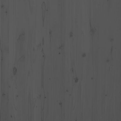 Wall Headboard Grey 146x3x91.5 cm Solid Wood Pine