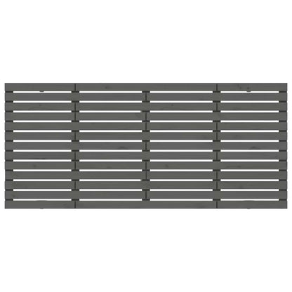 Wall Headboard Grey 156x3x91.5 cm Solid Wood Pine