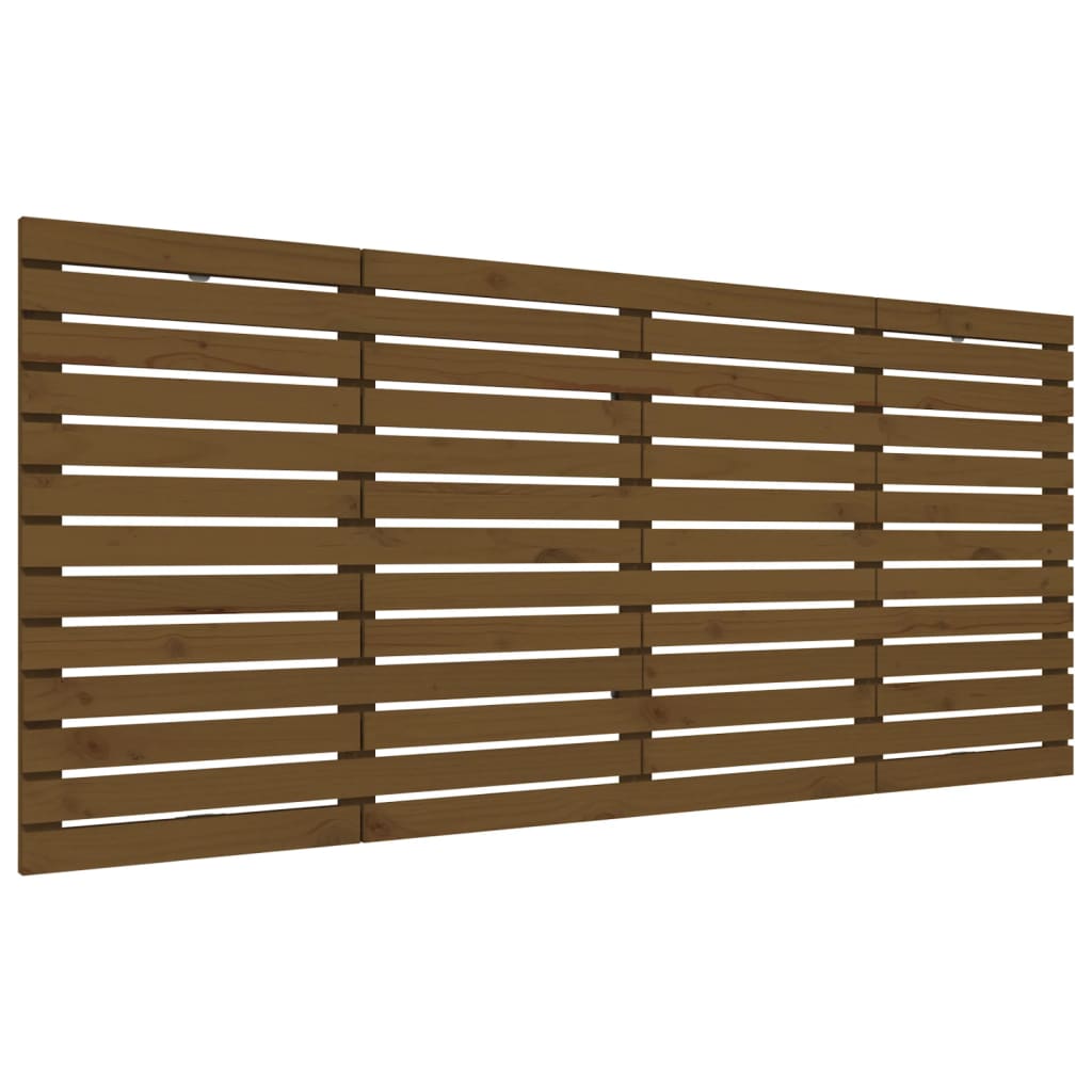 Wall Headboard Honey Brown 156x3x91.5 cm Solid Wood Pine