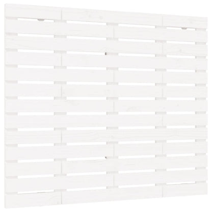 Wall Headboard White 81x3x91.5 cm Solid Wood Pine