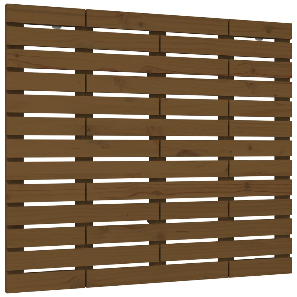 Wall Headboard Honey Brown 81x3x91.5 cm Solid Wood Pine