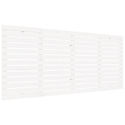 Wall Headboard White 166x3x91.5 cm Solid Wood Pine