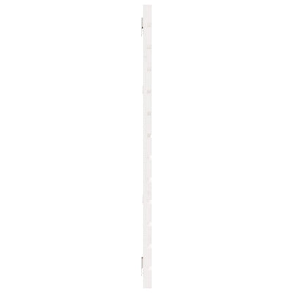 Wall Headboard White 166x3x91.5 cm Solid Wood Pine