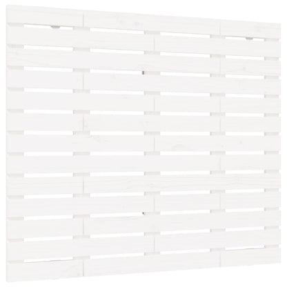 Wall Headboard White 141x3x91.5 cm Solid Wood Pine