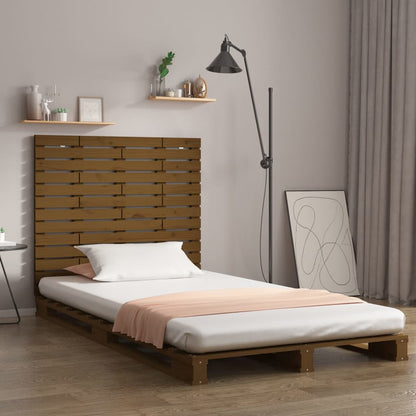 Wall Headboard Honey Brown 141x3x91.5 cm Solid Wood Pine