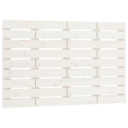 Wall Headboard White 106x3x63 cm Solid Wood Pine