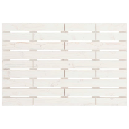 Wall Headboard White 106x3x63 cm Solid Wood Pine