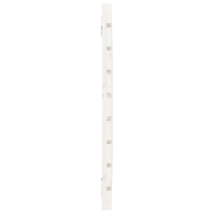 Wall Headboard White 106x3x63 cm Solid Wood Pine