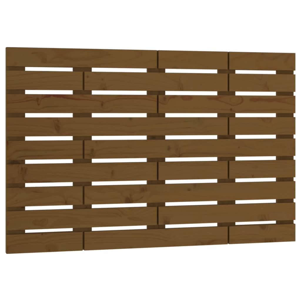 Wall Headboard Honey Brown 106x3x63 cm Solid Wood Pine